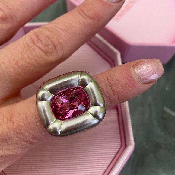New Swarovski Crystal Dulcis Pink Ring 55 - Picture 12 of 14